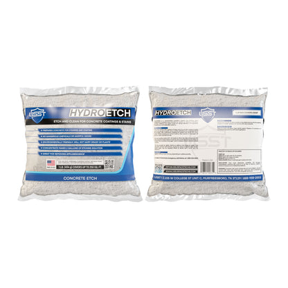 HydroEtch 1 lb bag concrete floor cleaner and etching compound formulated to enhance bond strength for HydroSeal, HydroColor, and HydroStain systems.