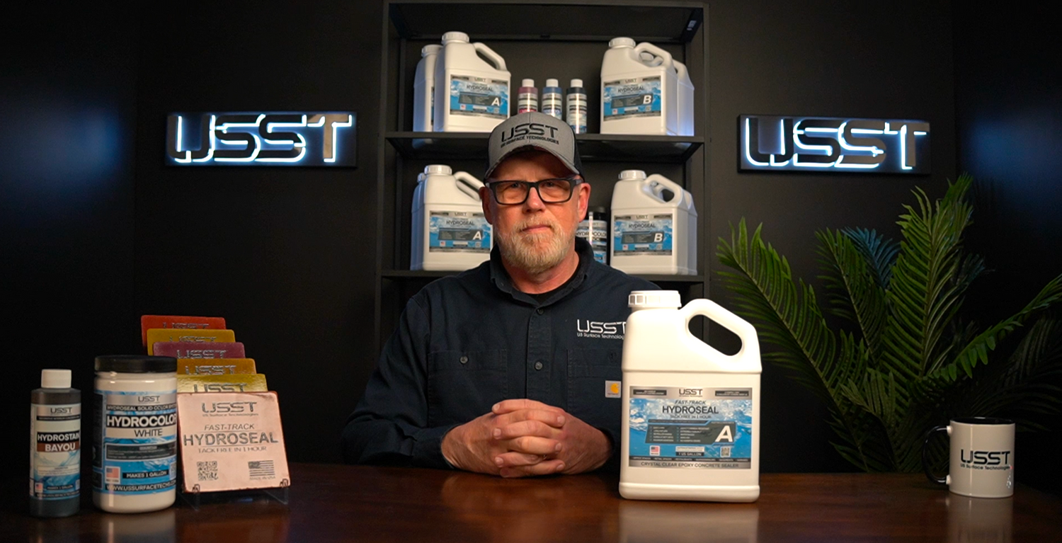 HydroSeal founders and early development of the waterborne epoxy floor coating system designed to eliminate roller marks and inconsistent results.